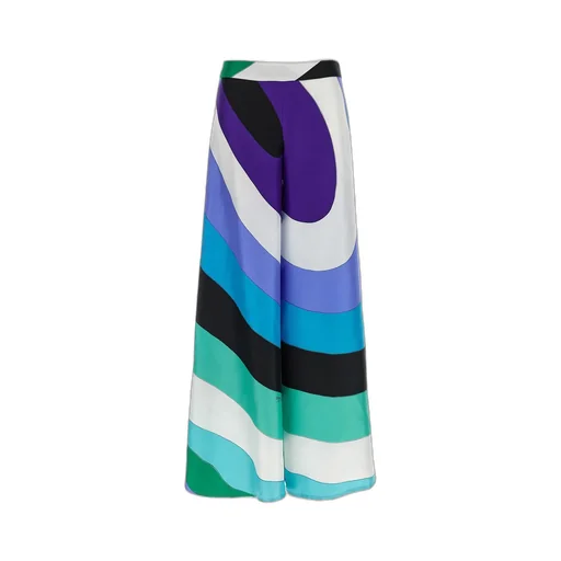 Pucci Maddalena-Print Satin Trousers