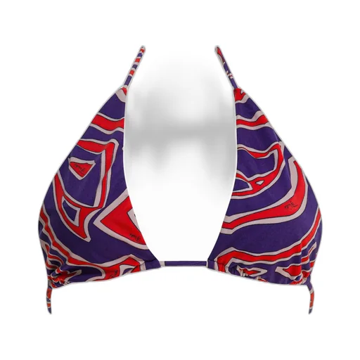 Pucci Labirinto Triangle Bikini Top