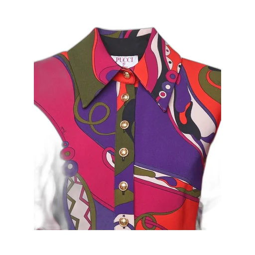 Pucci Abstract-Printed Short-Sleeved Dress