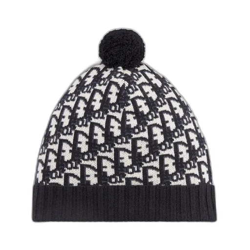 Dior Oblique Pompom Beanie