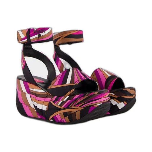 Pucci Pucciami Platform Round Open Toe Sandals
