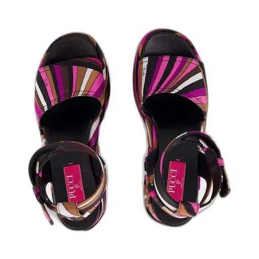 Pucci Pucciami Platform Round Open Toe Sandals