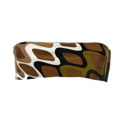 Pucci Vivara-Printed Satin Bandeau Top