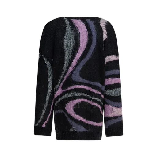 Pucci Marmo Inlay Oversized V-Neck Cardigan