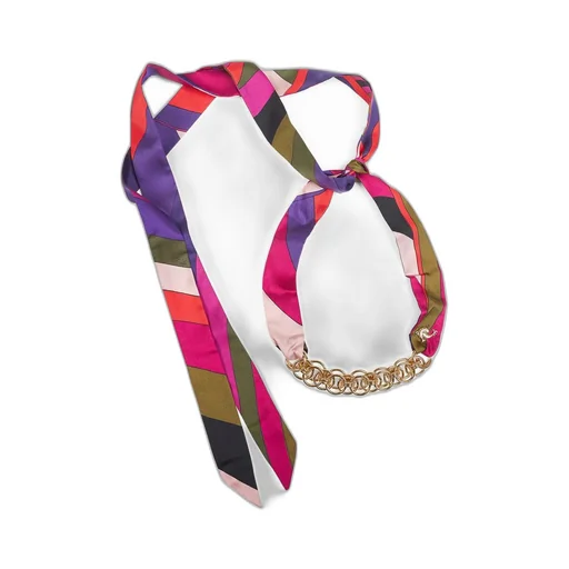 Pucci Bijoux Silk Chain Necklace