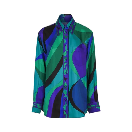 Pucci Pesci-Printed Long Sleeved Shirt