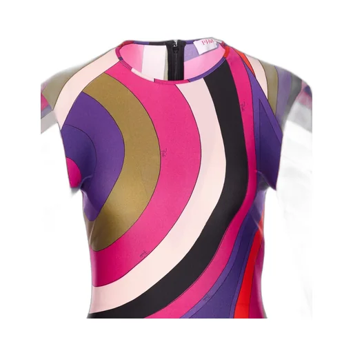 Pucci Iride Printed Long Sleeved Dress
