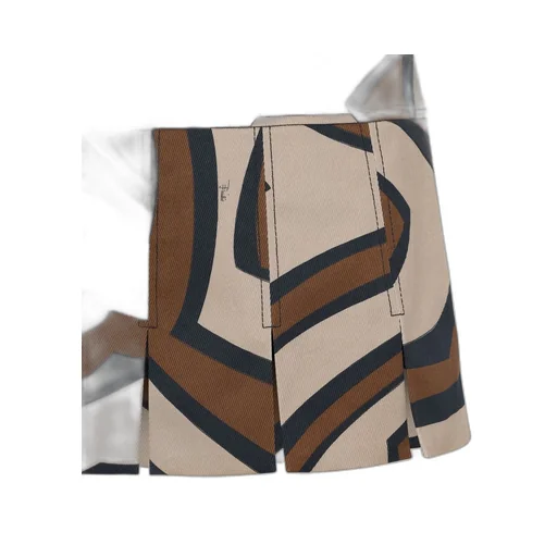Pucci Geometric Pleated Mini Skirt