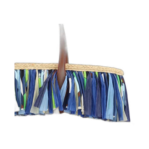 Pucci Puccing Logo Plaque Fringed Beach Bag