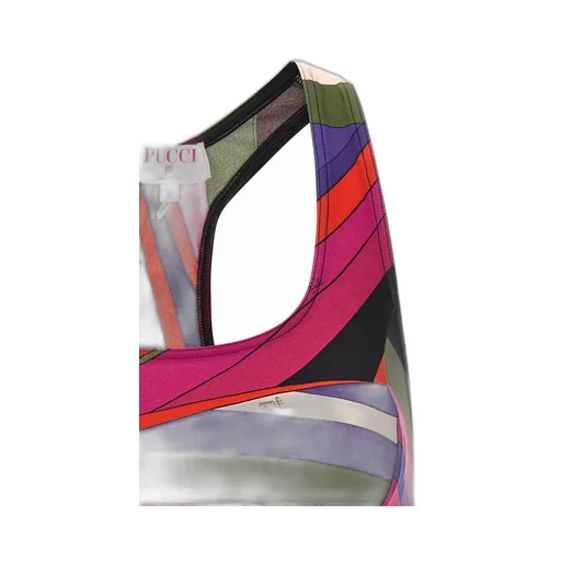 Pucci Logo Printed Sports Bra
