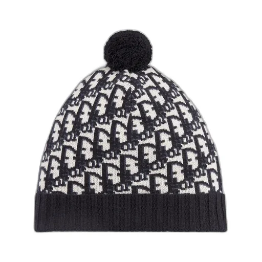 Dior Oblique Pompom Beanie
