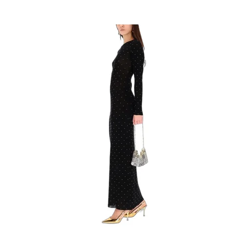 Paco Rabanne Midi Second Skin Stud-Embellished Dress