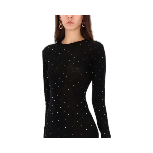 Paco Rabanne Midi Second Skin Stud-Embellished Dress