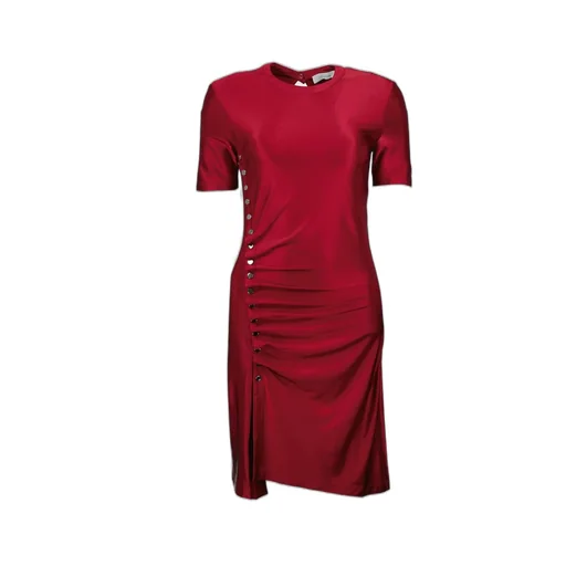 Paco Rabanne Drapé Pression Short-Sleeved Mini Dress