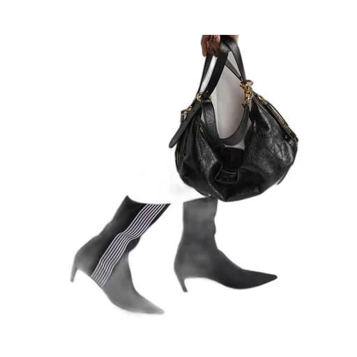 Medium D-Journey Bag In Crinkled Calfskin