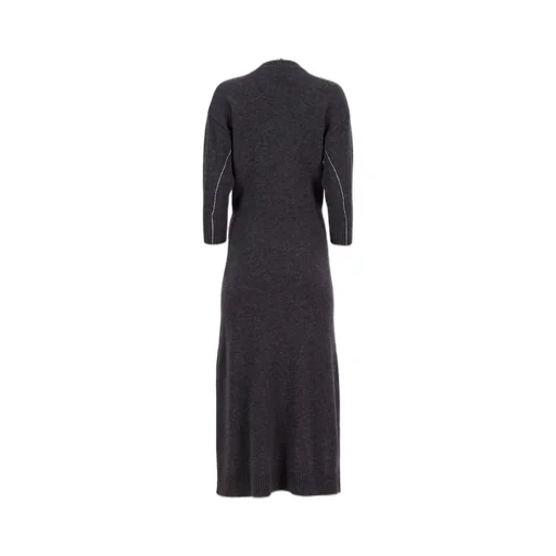 Paco Rabanne Layered Knitted Midi Dress