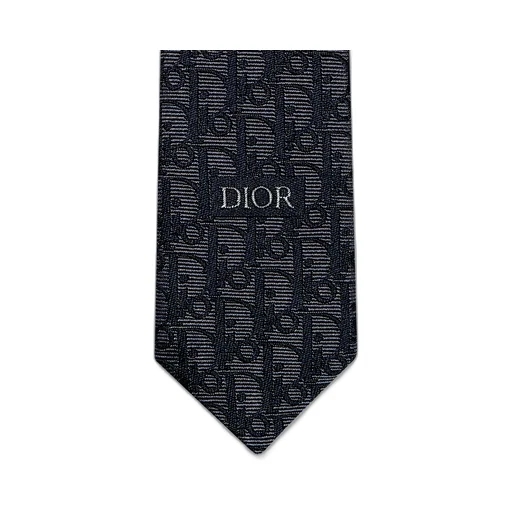 Striped Dior Oblique Tie