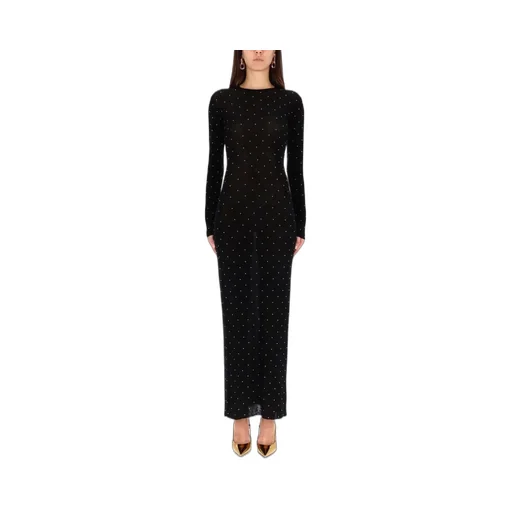Paco Rabanne Midi Second Skin Stud-Embellished Dress