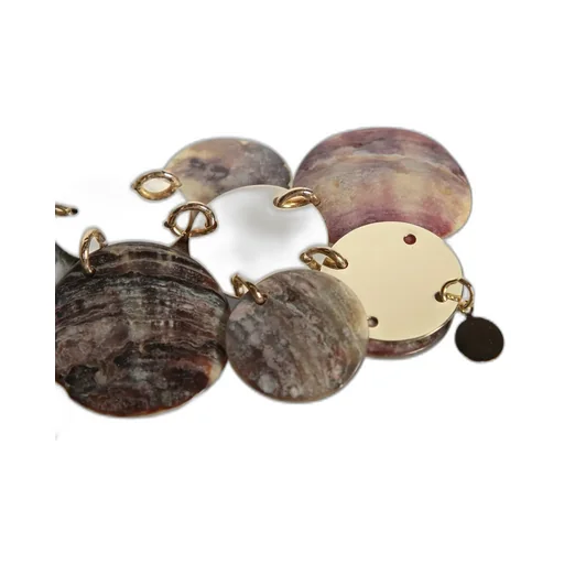 Paco Rabanne Shell Discs Drop Earrings