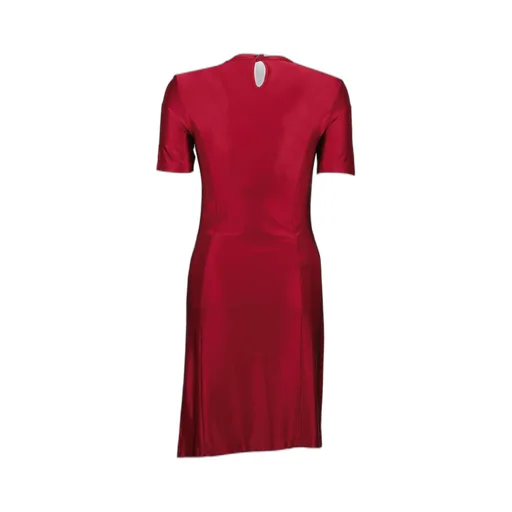 Paco Rabanne Drapé Pression Short-Sleeved Mini Dress