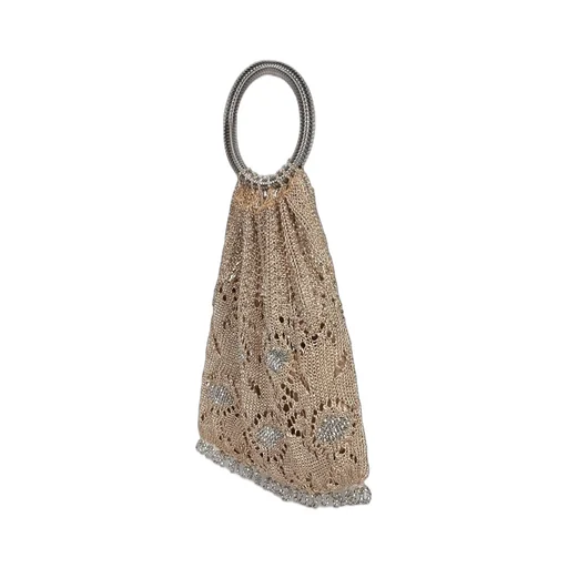 Paco Rabanne Top Handle Beaded Crochet Tote Bag