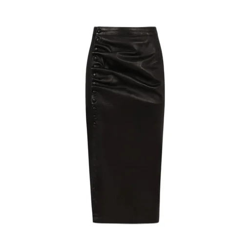 Paco Rabanne Gathered Detailed Midi Skirt