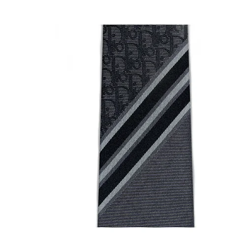 Striped Dior Oblique Tie