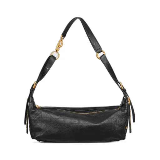 Medium D-Journey Bag In Crinkled Calfskin