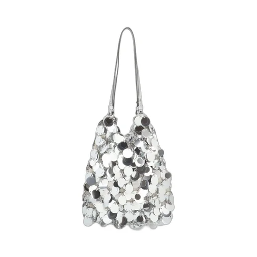 Paco Rabanne Sequinned Open Top Large Shoulder Bag