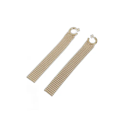Paco Rabanne Pixel Mesh Chain Earrings