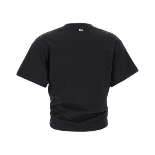 Paco Rabanne Ring Detailed Cropped T-Shirt