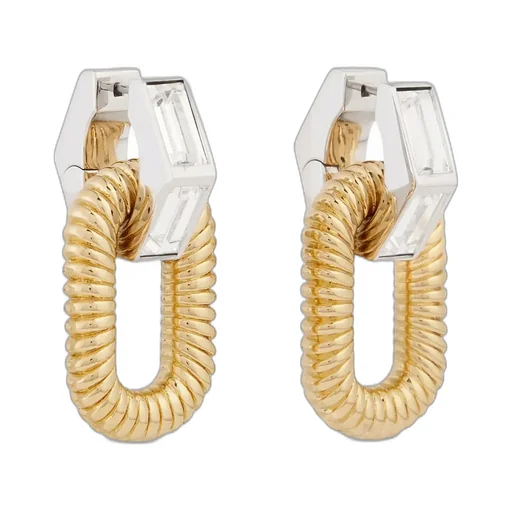 Paco Rabanne Embellished Xl Link Earrings