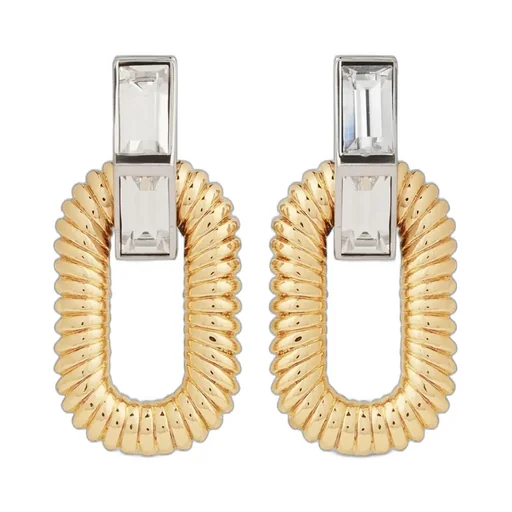 Paco Rabanne Embellished Xl Link Earrings