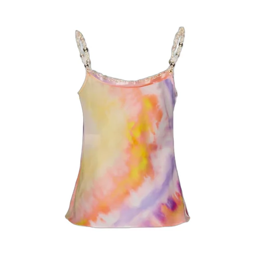 Paco Rabanne Tie-Dye Printed Satin Top