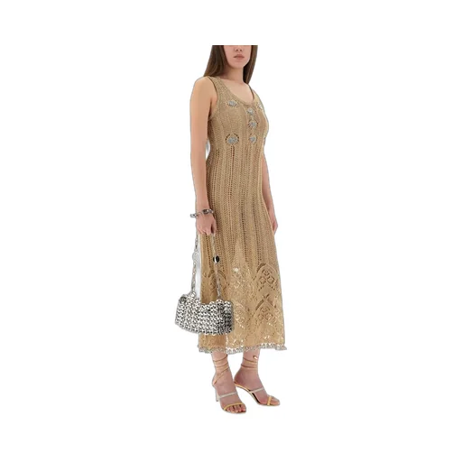 Paco Rabanne Crochet Long Dress