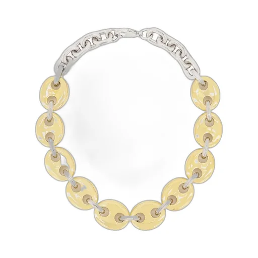 Paco Rabanne Two-Toned Chain-Linked Necklace