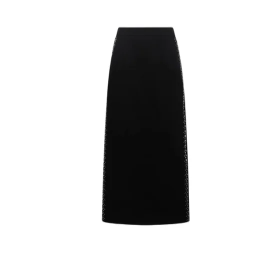 Paco Rabanne Side Slit Embellished Midi Skirt