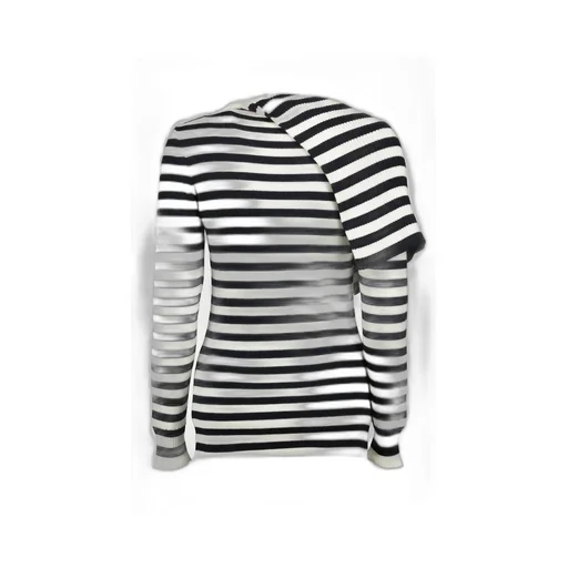 Paco Rabanne Oversized Turtleneck Striped Jumper