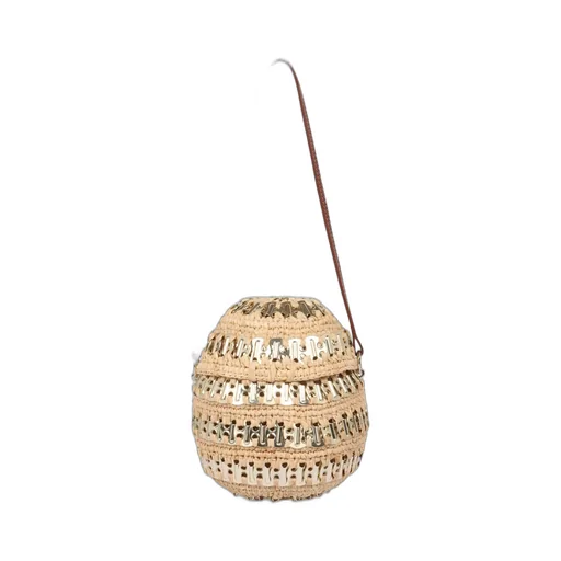 Paco Rabanne Woven Embellished Crossbosy Bag