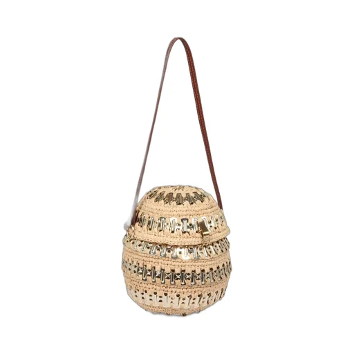 Paco Rabanne Woven Embellished Crossbosy Bag