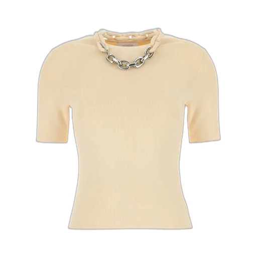 Paco Rabanne Chain Link-Detailed Crewneck Top