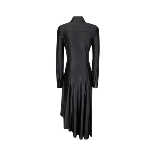 Paco Rabanne Long Sleeve Buttoned Dress