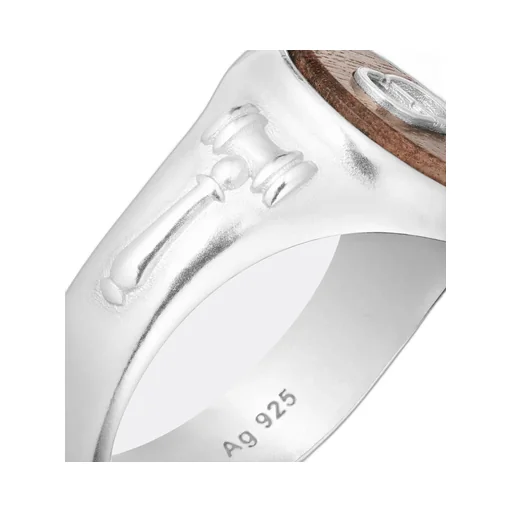 Knock On Wood Signet Ring