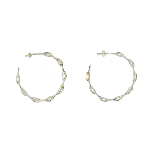 Paco Rabanne Eight Link Nano Hoop Earrings