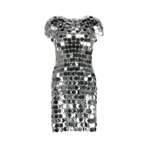 Paco Rabanne The Iconic Sparkle Discs Dress
