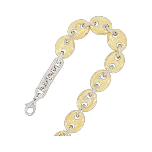 Paco Rabanne Two-Toned Chain-Linked Necklace