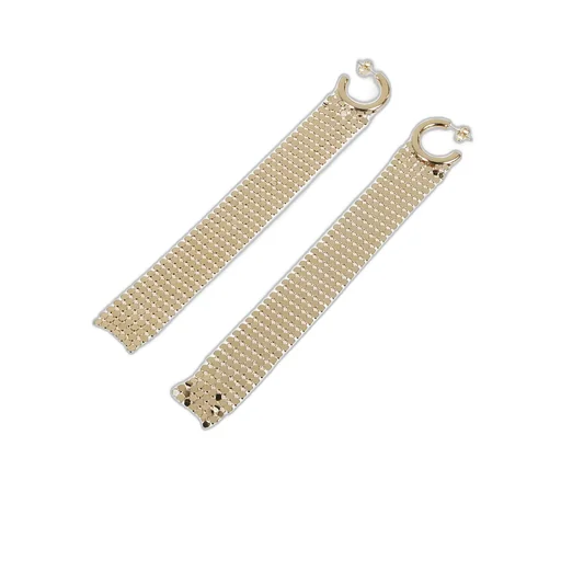 Paco Rabanne Pixel Mesh Chain Earrings