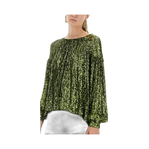 Paco Rabanne Off-The-Shoulder Sequin Embellished Top