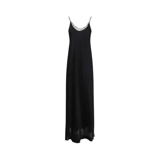 Paco Rabanne Chain-Link Belted Dress