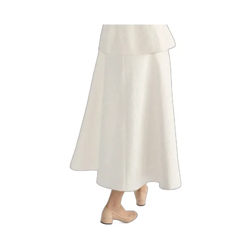Mid-Length Flared Skirt